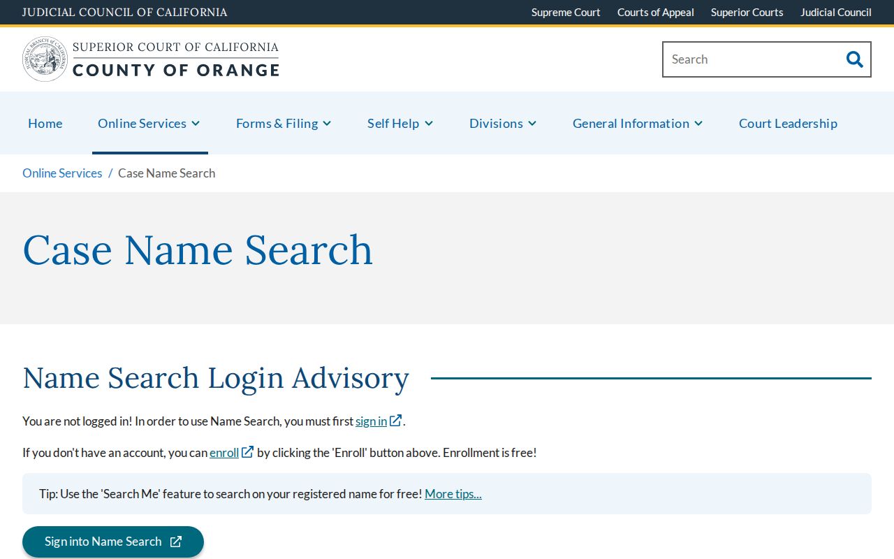 Stanton people search court name search login