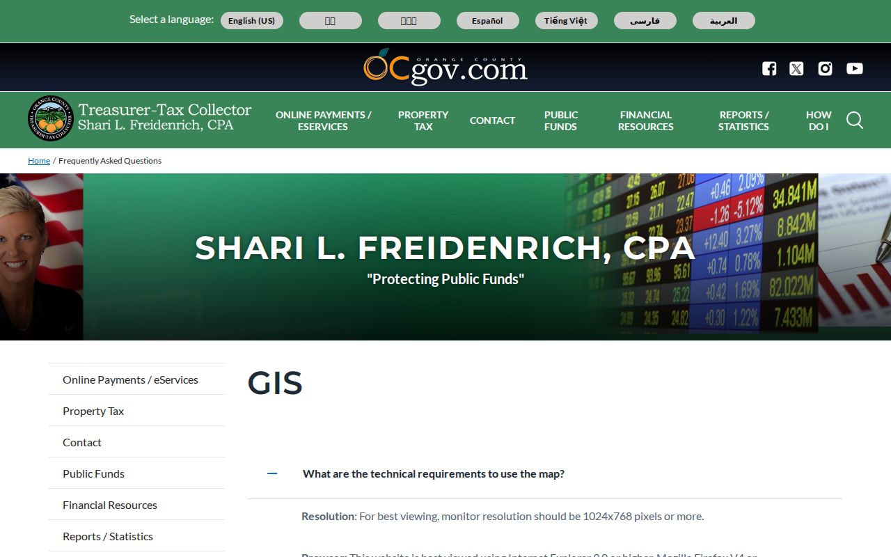 Stanton people search through Orange County tax map records